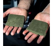 1 par de guantes de cuero para entrenamiento de levantamiento de pesas, con protección para las palmas, antideslizantes, para hombres y mujeres. M amarillo