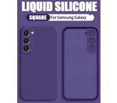 Funda de silicona líquida para Samsung A56, A16, A36, A55, A15, A35, A54 5G, para Samsung Galaxy S25 Ultra, S24 FE, S23, S22, A52 5G, a prueba de golpes Galaxy S22 Plus azul