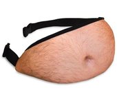 Disfraz de riñonera de cerveza con barriga grande