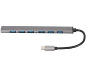 Concentrador tipo C de 5 Gbps, aleación de aluminio, estación de acoplamiento tipo C Plug and Play para PC y portátil