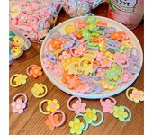 20 piezas bandas de goma bonitas para niños, no daña el cabello, elástico, buena cuerda para la cabeza del bebé, lazo pequeño, tocado para el cabello A10