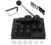Dobladora de anillos multifuncional: Herramienta para hacer anillos con matrices de nailon para doblar fácilmente anillos y aretes