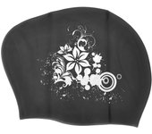 Gorro de baño de silicona con estampado, impermeable, para cabello largo, especial para cabello corto, para niños y mujeres, para buceo