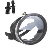 Máscara de buceo antivaho, gafas de buceo, gafas de buceo de salvamento subacuático, máscara negro