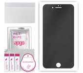 apgo Protector de pantalla mate de privacidad de hidrogel para Apple iPhone 7 Plus, antiespía, película de hidrogel, TPU flexible y suave con capa de posicionamiento de fácil instalación