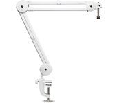 Audio Technica AT8700J WH Brazo de micrófono blanco Brazo de micrófono Soporte de micrófono blanco Micrófono de condensador Soporte de micrófono de sobremesa Capacidad de carga blanco