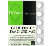DaVinci Laboratories, Gluconic DMG, 250 mg, 60 tablets