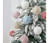 Decoración de árbol de Navidad Bola de Navidad Bola colorida Adorno colgante Bola colgante Decoración de Navidad 8 cm One Size