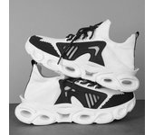 Zapatillas deportivas de hombre, zapatillas deportivas informales, transpirables, a la moda, para correr, tenis 39 negro