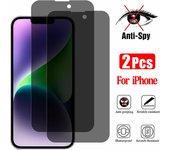 2 protectores de pantalla de privacidad para iPhone 13, 14, 15, 16 Pro Max, vidrio antiespía para iPhone 11, 12, 16 Plus, 16 Pro Max iphone 11 negro
