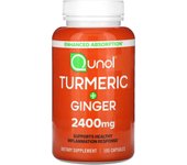 Qunol, Turmeric + Ginger, 2,400 mg, 105 capsules (800 mg per capsule)