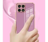 Para Honor X6 funda Honor X8A funda Honor X8 X8B X6S X6A lujosa chapada cuadrada Honor X8 5G X8A X8 funda trasera a prueba de golpes For Honor X6&Case & Strap blanco como la nieve