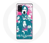 Coque Samsung Galaxy A21S Squid Game Affiche personnages logo