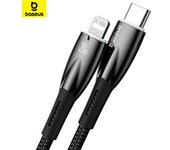 Baseus Cable de datos de carga rápida serie Glimmer tipo C a ip 20W 1m, type-C to ip negro