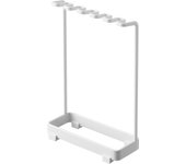 Soporte para cepillo de dientes Yamazaki Jitsugyo, 5 filas, blanco, aprox.. Portacepillos de dientes Tower (An. 12,5 x Pr. 5 x Al. 18,5 cm) 4698
