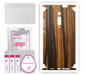 apgo Protective Skin Sticker for the back+sides compatible with Xiaomi Redmi K20 Pro, Full Wrap Film, Foil, Vinyl - Pattern Tigerwood