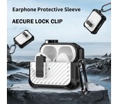Estuche para auriculares, ajuste ceñido, cubierta automática emergente, a prueba de golpes, protección integral de 360 grados, compatible con Bluetooth for AirPods 3 azul