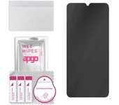 apgo Privacy Matte Hybrid protective glass compatible with Vivo Y20s, flexible nano glass, great replacement for tempered glass, scratch-resistant, fu