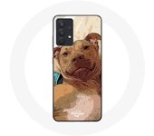 Coque pour Samsung Galaxy A13 4G / A13 4G Lite American Pit Bull Terrier Marron