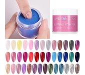 KADS 40 colores 10g polvo de inmersión de uñas colorido inmersión brillo de uñas polvo cromo pigmento brillo decoración manicura