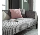 Funda de sofá de terciopelo de cristal, alfombrilla para perro y niño, Protector de muebles para sillón, fundas de sofá modernas antideslizantes para sala de estar 70x70
