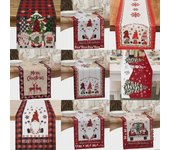 Nuevo camino de mesa navideño: Mantel festivo con estampado decorativo 33x183cm/approx 108g