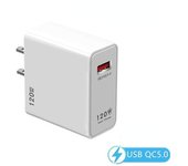 Cargador rápido de 25 W Carga rápida Cabezal de carga flash extremadamente rápido EU Plug blanco