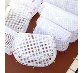 Kit auxiliar de malla plástica para tejer bolsos de hombro, material de costura de malla plástica para hacer bolsos de bricolaje. A1
