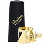 Abrazadera y boquillero para saxofón alto Vandoren [Color óptimo]: chapado en oro rosa