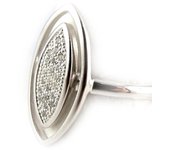 Bague argent 'Déesse' 56 blanco