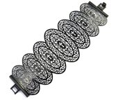 Les Trésors De Lily [L8748] - Pulsera negra 'Carmen' negro