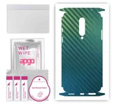 apgo Protective Skin Sticker for the back+sides compatible with OnePlus 8, Full Wrap Film, Foil, Vinyl - Pattern Carbon Chameleon CAKA1