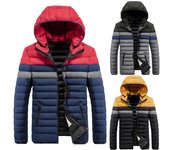 Abrigos de algodón para hombres jóvenes y de mediana edad, colores a juego, abrigos cortos de algodón casuales versátiles, chaquetas delgadas, de moda L