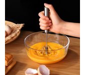 Batidor de huevos y batidor de crema semiautomático de mano de acero inoxidable 430 large
