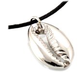 Les Trésors De Lily [Q7500] - Pendentif Argent artisanal 'Cowrie' argent - 12x9 mm plata
