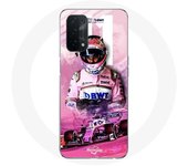 Coque pour Oppo A74 5G Formule 1 Sergio Pérez Pilote de F1 Rose