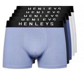 Henleys Inkset Marl - Bóxer para hombre (Paquete de 5) XXL negro