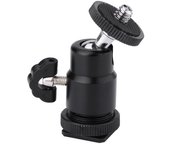 Adaptador de zapata para trípode de cámara con minicabezal esférico de 14 pulgadas para cámara digital