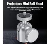 Adaptador de montaje de cabezal de trípode monopie para cámara DSLR para teléfono celular con luz de video LED de metal con tornillo de 1/4 3/8 pulgadas y rotación de 360 grados de aleación de aluminio 1/4inch
