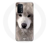 Coque pour Oppo A54 5G Samoyède Gris Race de chiens