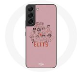 Coque pour Samsung Galaxy S21 FE Elite Saison 5 Affiche personnages Fanart Logo