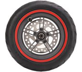 Rueda Trasera de Patinete Eléctrico con Disco de Freno de 120mm Neumático Rojo para Xiaomi PRO PRO2 M3