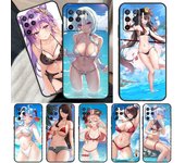 Funda de chica sexy Genshin Impact para OPPO Find X5 X3 Pro A15 A74 A54 A94 A93 A91 A5 A9 A31 A53 2020 A53S A52 A72 OPPO A1K