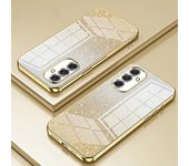 Funda con revestimiento brillante para Samsung Galaxy A15 A25 A35 A55 A05 A05S A54 A34 A14 A24 A04S A13 A53 A23 A33 A12 A52 A72 For Samsung A55 oro