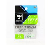 Cabeza plomada Jackall Aji Mame Micro 0,6 g Talla 8 5 piezas (1660)