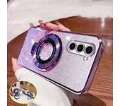 Funda de teléfono con soporte magnético con revestimiento brillante para Huawei Honor 90 Lite Honor90 70 80 60 50 Magic 6 5 4 3 Pro GT SE Funda con soporte honor 100 Pro azul