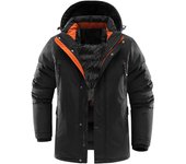 Chaqueta de algodón de longitud media para hombre Chaqueta acolchada cálida resistente al frío engrosada Chaqueta de algodón XXXL azul