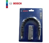Bosch - Juego de 11 puntas de destornillador con eje flexible, 300 mm: Eje Blask, curvatura máxima de 180°, moldeable, sin rebote