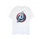 Marvel Avengers - Camiseta con logotipo 3D para hombre L blanco