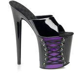 Sandalias con plataforma de baile para mujer Zapatos Tacón de 20 cm Tobillo Plataforma de 10 cm Sexy con plataforma rosa de flores YKC 34